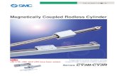 Magnetically Coupled Rodless Cylindercontent2.smcetech.com/pdf/CY3-C_EU.pdfMagnetically Coupled Rodless Cylinder Upgraded version of space saving magnetically coupled rodless cylinder