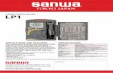LP1 E bro web - sanwa-meter.co.jp€¦ · LP1 APPLICATIONS AND FEATURES This instrument is a pocket-sized laser power meter featuring excellent portability and operability. This is