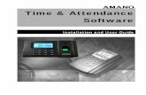 Time & Attendance Softwaretimeclockexpress.com/docs/TA_Manual.pdf · Amano’s Time and Attendance software allows you to track and manage your employees’ time and attendance directly