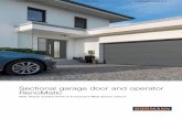 Sectional garage door and operator RenoMatic...Sectional garage door and operator RenoMatic New: Planar surface finish in 6 exclusive Matt deluxe colours 01926 463888 2 The new smooth