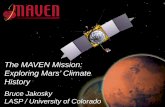 The MAVEN Mission: Exploring Mars’ Climate History...MAVEN CERR - 4-9 July 21, 2014 Mars Orbit Insertion • MOI will occur on 9/21/14 (ET) • Sequence activates 3 days out •