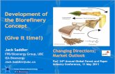 Development of the Biorefinery Concept (Give it time!) · Global Glass fibre Market 2010-2015: Supply, Demand and Opportunity Analysis. Acmite Market Intelligence. 2010. World Carbon