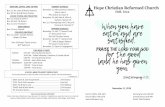 NURSERY SCHEDULE Hope Christian Reformed Church November ...hullhopecrc.org/wp-content/uploads/bulletins/2018-11-11.pdf · 11/11/2018  · (At the conclusion of the creed, kids are