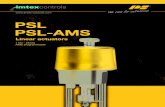 PSL PSL-AMS - Imtex Controls PSL PSL-AMS Linear actuators 1 kN - 25 kN AMS programmable . PSL/PSL-AMS