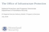 National Protection and Programs Directorate …...Service (SES), their mandate crosses the entirety of IP’s portfolio. • Chart represents positions outlined in the Regional Enhancement