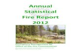Annual Fire Statistical Report 2012 · • identifying fire, burn and other hazards; • Fun activities that children can enjoy doing while learning safety. BC Fire departments are