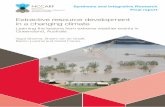 EXTRACTIVE RESOURCE DEVELOPMENT IN A CHANGING CLIMATE · 2015-04-01 · Managing community expectations during periods of extreme climatic events can be a challenge for the mining
