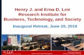Henry J. and Erna D. Leir Research Institute for Business, …centers.njit.edu/leir/sites/leir/files/Leir Research... · 2018-08-29 · Leir Research Institute for Martin Tuchman