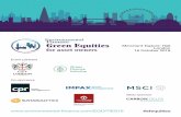 Green Equities Merchant Taylors’ Hall for asset owners London€¦ · Manjula Lee, Founder and Chief Executive Officer, World Wide Generation 16.25 PANEL: Building on the legacy