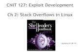 CNIT 127: Exploit Development Ch 2: Stack Overflows in Linux2019/08/28  · CNIT 127: Exploit Development Ch 2: Stack Overflows in Linux Updated 8-28-19 Topics • Buffers in C •