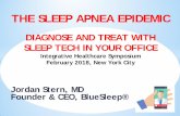 THE SLEEP APNEA EPIDEMIC · 2018-02-21 · Beddit (Apple) Fitbit . Bedjet . Prosomnus . Neogia . Olympus Medical . The material in this presentation does not conflict with any of