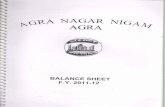 Automatically generated PDF from existing images.nagarnigamagra.com/balance-sheet/BALANCE SHEET F.Y. 2011...NAGAR NIGAM, AGRA ANNEXURE VALUATION OF BHOOMI OF GRAM SAMAJ VALUE 57,61