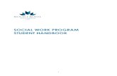 SOCIAL WORK PROGRAM STUDENT HANDBOOK · the diploma, INTS 3331, INTS 3301 or SLWK 2221) Credits 15 18 m D. 11 In addition to Social Work (SLWK) course requirements the Social Work