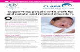 Supporting people with cleft lip and palate and related ...€¦ · Supporting people with cleft lip and palate and related disorders Supporting people with cleft lip and palate and