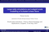 Large eddy simulations and subgrid scale modelling of ...gdr-turbulence.ec-lyon.fr/oldsite/Cargese/Comte.pdf · SAGAUT P. 1998, Introduction à la simulation des grandes échelles