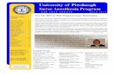 University of Pittsburgh Nurse Anesthesia Program...Clinical Site Update 10 In Memoriam Dr. Rodney Dayo 10 Publications 11 Awards 12-15 SAS Update 15 International Activities 16 WISER
