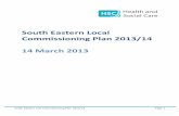 South Eastern Local Commissioning Plan 2013/14 14 March 2013€¦ · Figure 1: Northern Ireland Resident Populations by Local Commissioning Group: Total population (No. rounded to