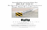 Installation Instructions for BEAT-SSCC...Installation Instructions for BEAT-SSCC Box Beam Bursting Energy Absorbing Terminal Single Sided Crash Cushion ROAD SYSTEMS, INC. P. O. Box