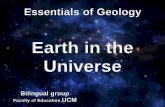 Earth in the Universe Universe_the Milky … · Earth in the Universe Bilingual group Faculty of Education,UCM Credits TED Ed lessons