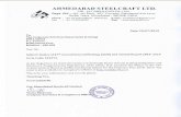 AHMEDABAD STEELCRAFT LTD. · 4. To appoint a Director in place of Nitaben Girishchandra Shah (DIN: 03225876) who retires by rotation and being eligible offer s herself for reappointment.