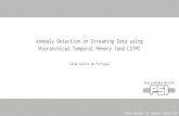 Anomaly Detection on Streaming Data using Hierarchical ... · Jaime Coello de Portugal Many thanks to Jochem Snuverink. Motivation Global outlier Level change Pattern deviation Pattern