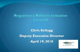 Chris Kellogg Deputy Executive Director April 19, 2018 Chris Kellogg Deputy Executive Director April