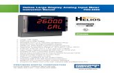 Helios Large Display Analog Input Meter Instruction Manual · A fully loaded Helios PD2-6000 meter comes with four (4) SPDT relays, a 4-20 mA output, two 24 VDC power supplies, five