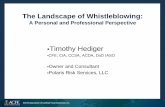 The Landscape of Whistleblowing - Fraud ConferenceCFE, CIA, CCSA, ACDA, DoD IASO Owner and Consultant Polaris Risk Services, LLC . Disclaimer Polaris Risk Services is not, by means