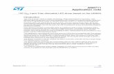 Home - STMicroelectronics - AN2711 Application note€¦ · erratic, and the LED load flickers badly. This application note presents a low-cost driver for LEDs that is compatible