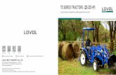 TE series compact tractor brings Efficiency, versatility, power ...TE SEriES TracTorS (25-35 hp) TE series compact tractor brings Efficiency, versatility, power and comfort to your