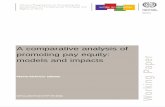 A Comparative Analysis of Promoting Pay Equity: Models and …ed_norm/... · 2017-08-18 · WP. 49 A comparative analysis of promoting pay equity: models and impacts iv It was prepared