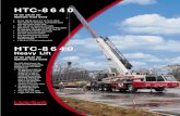 HTC-8640 - cranehunter.com · The HTC-8640 Heavy Lift boasts all of the outstanding features of the HTC-8640, in addition to: • An additional 5,000 lbs (2 268 kg)of counter-weight
