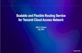 Scalable and FlexibleRouting Service for Tencent Cloud … · 2020-08-07 · Scalable and FlexibleRouting Service for Tencent Cloud AccessNetwork Allen Lv, Tencent Aug, 2020