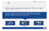 +91-8048764047 · Nirmal Automation Pvt. Ltd. established in the year 2011 one of the leading manufacturers, ... Automatic Swing Gates Automatic Sliding Gate Automatic Folding Gate