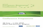 AEBIOM European Bioenergy Conference€¦ · Conference Programme. 30 June – 1 July 2010 Albert Hall Brussels, Belgium. . AEBIOM. European Bioenergy Conference