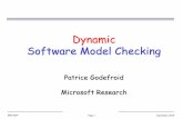 Dynamic Software Model Checking - GitHub Pages · 2020-05-28 · Dynamic Software Model Checking • How to apply model checking to analyze software? – “Real” programming languages