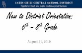 New to District Orientation: 6th 8th Grade · •Activity period takes place after the regular school day from approximately 3:02-3:30. clubs Intramurals extra help with teachers