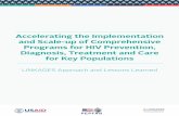 Accelerating the Implementation and Scale-up of ... · LINKAGES Linkages Across the Continuum of HIV Services for Key Populations Affected by HIV MSM men who have sex with men PEP
