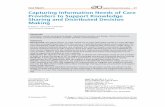 Capturing Information Needs of Care Providers to Support ... · In the trans-disciplinary care model, nurses information needs are complicated by the fact that data about an individual