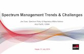 Spectrum Management Trends & Challenges · Spectrum management work programme planned to address the identified challenges and opportunities A roadmap is an evolving document, to