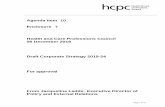Agenda Item 10 06 December 2018 - hcpc-uk.org · instead publish a corporate strategy together with an annual corporate business plan (which would set out at a high level some of