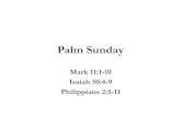 Palm Sunday - St. Peter's Church (Anglican)€¦ · Palm Sunday is Passion Sunday • Our God is a God who cries and suffers and dies • Matthew 16:21 • From that time on Jesus