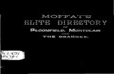 MOFFAT’S · i moffat’s elite directory of bloomfield, montclair, orange & west orange, east orange, south orange and montrose, for 1884—5. published by f. n. moffat,