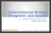 International Bridge Program: Job Search · Job Search Skills Mock Interview Decision Making Drop-in Hours Resource Library Dossier Service Social Media Employer Relations On Campus