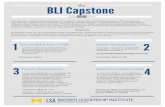 CAPSTONE - lsa.umich.edu · CAPSTONE EXPERIENCE IN EVIDENCE BASED LEADERSHIP. One of the fundamental skills of leaders is the collection and evaluation of often imperfect evidence