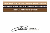 INDIANAPOLIS RECORDER NEwSPAPER INDIANA ... ... RMG Media Service Guide #5 1-04-2015 n 3 The Indianapolis