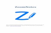 ZoomNoteszoom-notes.com/Documents/ZoomNotes6.pdf · • An existing folder; this will either move the selected documents into the folder. • Another document; this will create a