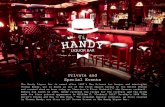 Private and Special Events - The Handy Liquor Bar...Private and Special Events The Handy Liquor Bar is named after 1800’s New Orleans bar keeper and mixologist Thomas Handy, who