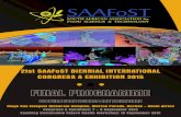 21st SAAFoST BIENNIAL INTERNATIONAL CONGRESS & … · 21st SAAFoST Biennial International Congress and Exhibition 2015 4 Contents Food Advisory Consumer Service (F.A.C.S.) 2 SAAFoST