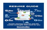 [Grab your reader’s attention with a great quote from the …€¦ · A resume highlights your skills, work experience and education as they relate to the specific job you are seeking.